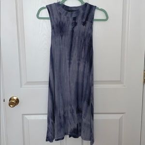Blue tie dye dress